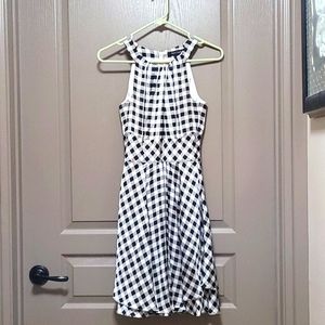 Blk/WHT plaid dress size00